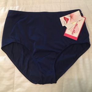 NWT Navy Blue Women’s Swimsuit Bottoms - 12